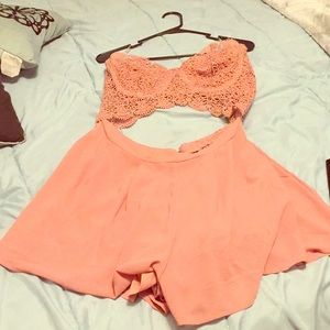 Pretty peach onesies Only worn once